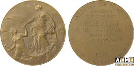 Daniel Dupuis. Médaille de l'expédition du Talisman, 1883.