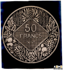 Dessin de projet de 50 Francs