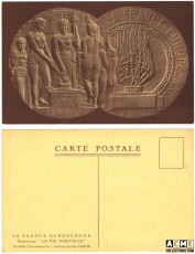 La France Européenne. Carte postale.