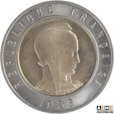 Essai 25 Francs 1935 uniface bimétallique N°1, Lucien Bazor