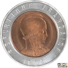 Essai 25 Francs 1935 uniface bimétallique N°9, Lucien Bazor