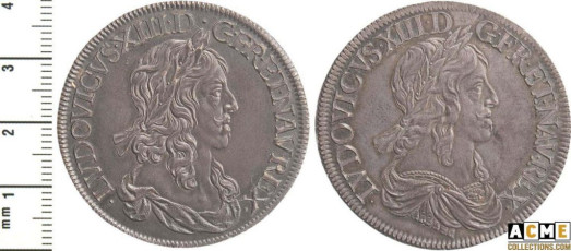 Louis XIII. Type "buste drapé" et "buste drapé cuirassé"