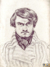 Auto portrait de Jean-Auguste Barre.